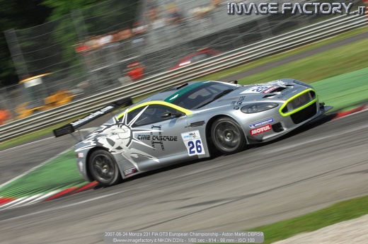2007-06-24 Monza 231 FIA GT3 European Championship - Aston Martin DBRS9